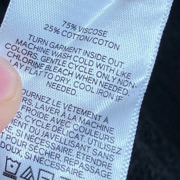 Express Womens Sweater Black Boat Neck Long Sleeve Knit Tunic Cotton Blend M - Picture 7 of 12